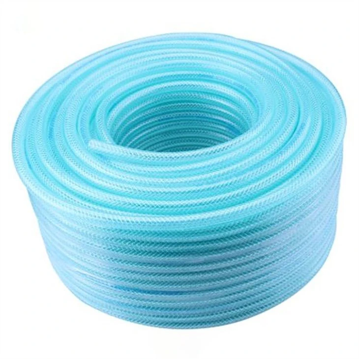 reinforced clear pvc tubing with polyester braid-3